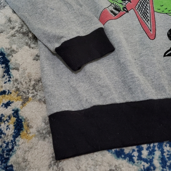 Forever 21 Too Cool Dinosaur Oversize Sweatshirt S - Picture 5 of 6
